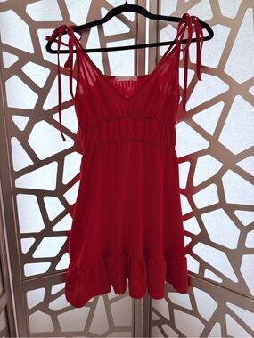 Altar'd State Red V-Neck Sundress